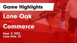 Lone Oak  vs Commerce  Game Highlights - Sept. 9, 2022