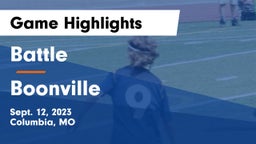 Battle  vs Boonville  Game Highlights - Sept. 12, 2023