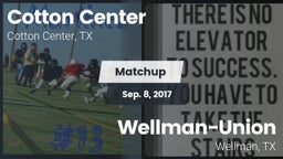 Matchup: Cotton Center High S vs. Wellman-Union  2017