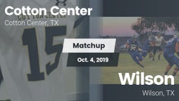 Matchup: Cotton Center High S vs. Wilson  2019