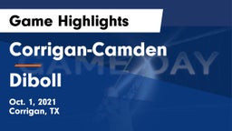Corrigan-Camden  vs Diboll  Game Highlights - Oct. 1, 2021