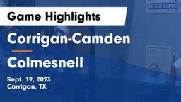 Corrigan-Camden  vs Colmesneil  Game Highlights - Sept. 19, 2023