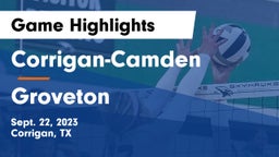 Corrigan-Camden  vs Groveton  Game Highlights - Sept. 22, 2023