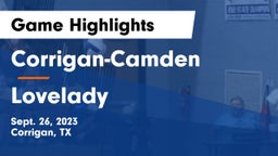 Corrigan-Camden  vs Lovelady  Game Highlights - Sept. 26, 2023