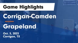 Corrigan-Camden  vs Grapeland  Game Highlights - Oct. 3, 2023