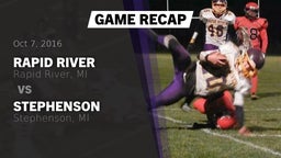 Recap: Rapid River  vs. Stephenson  2016