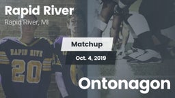Matchup: Rapid River High Sch vs. Ontonagon 2019