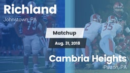 Matchup: Richland  vs. Cambria Heights  2018