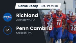 Recap: Richland  vs. Penn Cambria  2018