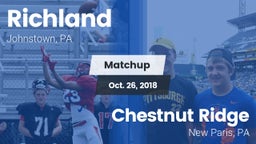 Matchup: Richland  vs. Chestnut Ridge  2018