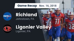 Recap: Richland  vs. Ligonier Valley  2018