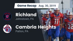 Recap: Richland  vs. Cambria Heights  2019