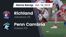Recap: Richland  vs. Penn Cambria  2019