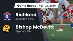 Recap: Richland  vs. Bishop McDevitt  2019
