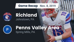 Recap: Richland  vs. Penns Valley Area  2019