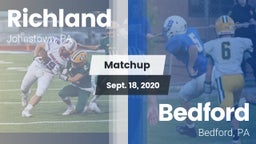 Matchup: Richland  vs. Bedford  2020