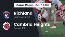 Recap: Richland  vs. Cambria Heights  2020