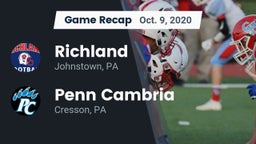 Recap: Richland  vs. Penn Cambria  2020