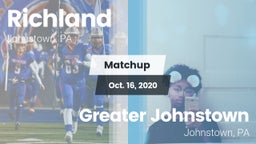 Matchup: Richland  vs. Greater Johnstown  2020