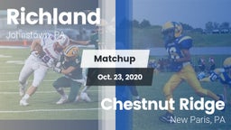 Matchup: Richland  vs. Chestnut Ridge  2020