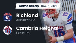 Recap: Richland  vs. Cambria Heights  2020