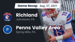 Recap: Richland  vs. Penns Valley Area  2021