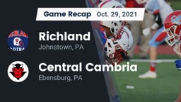 Recap: Richland  vs. Central Cambria  2021