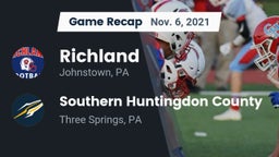 Recap: Richland  vs. Southern Huntingdon County  2021