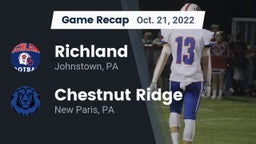 Recap: Richland  vs. Chestnut Ridge  2022