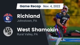 Recap: Richland  vs. West Shamokin  2022