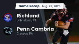 Recap: Richland  vs. Penn Cambria  2023
