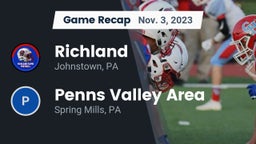 Recap: Richland  vs. Penns Valley Area  2023