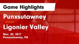 Punxsutawney  vs Ligonier Valley  Game Highlights - Nov. 30, 2017