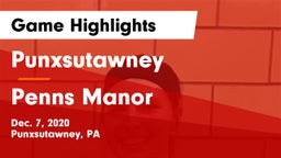 Punxsutawney  vs Penns Manor  Game Highlights - Dec. 7, 2020