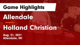 Allendale  vs Holland Christian Game Highlights - Aug. 21, 2021
