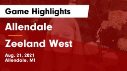 Allendale  vs Zeeland West Game Highlights - Aug. 21, 2021