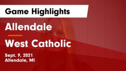 Allendale  vs West Catholic Game Highlights - Sept. 9, 2021