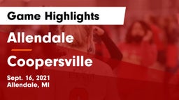 Allendale  vs Coopersville Game Highlights - Sept. 16, 2021