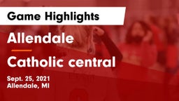 Allendale  vs Catholic central Game Highlights - Sept. 25, 2021