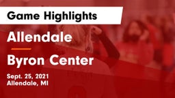 Allendale  vs Byron Center Game Highlights - Sept. 25, 2021