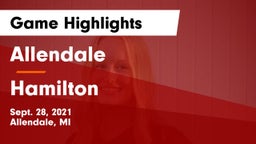Allendale  vs Hamilton  Game Highlights - Sept. 28, 2021