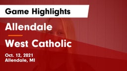 Allendale  vs West Catholic Game Highlights - Oct. 12, 2021