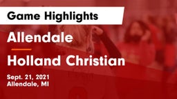 Allendale  vs Holland Christian Game Highlights - Sept. 21, 2021
