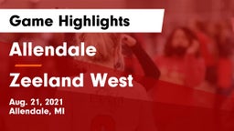 Allendale  vs Zeeland West  Game Highlights - Aug. 21, 2021