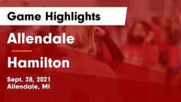 Allendale  vs Hamilton Game Highlights - Sept. 28, 2021