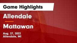 Allendale  vs Mattawan Game Highlights - Aug. 27, 2022