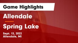 Allendale  vs Spring Lake  Game Highlights - Sept. 13, 2022