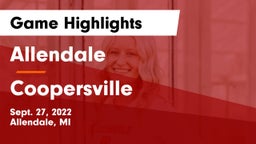 Allendale  vs Coopersville Game Highlights - Sept. 27, 2022