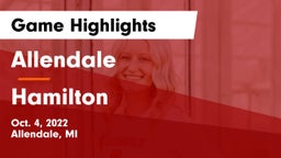 Allendale  vs Hamilton  Game Highlights - Oct. 4, 2022