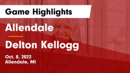 Allendale  vs Delton Kellogg Game Highlights - Oct. 8, 2022